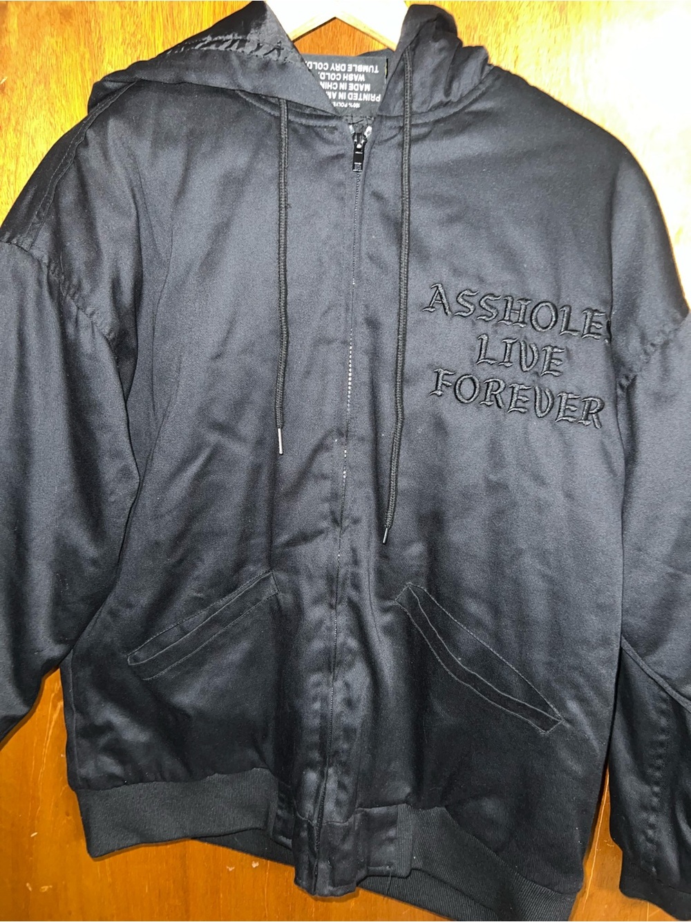 Assholes live forever bomber jacket